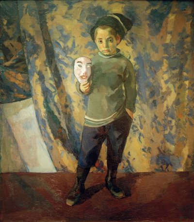 Boy with Mask by Albert Weisgerber